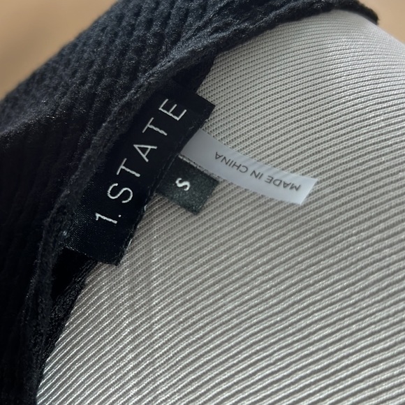 1. STATE Black top sweater - Picture 4 of 5